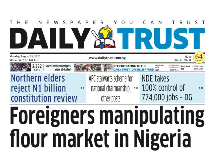 Director Interview On Daily Trust Newspaper